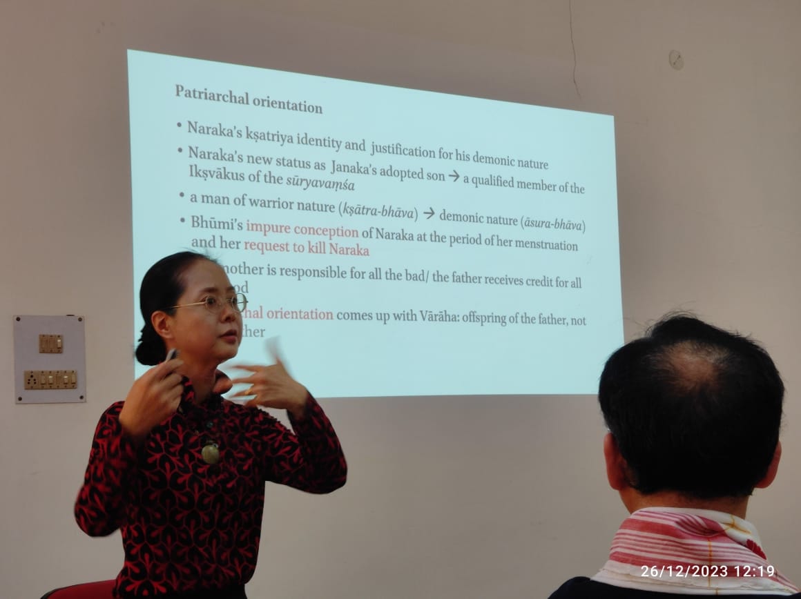 Academic presenter at seminar