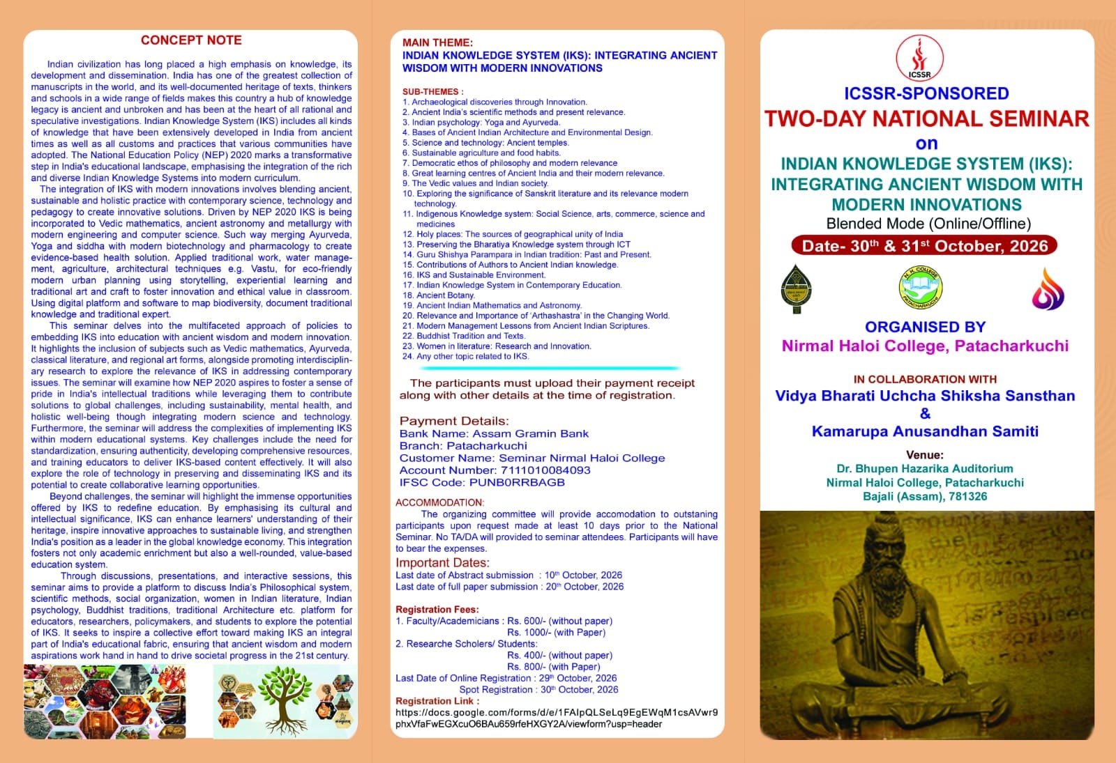 ICSSR Seminar flyer